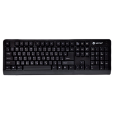 Kinyo PS/2 標準鍵盤 450 x 21 x 152mm 480g, KB-18B, 黑色