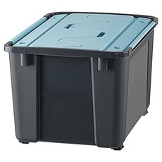 KEYWAY 聯府 雙掀蓋整理箱 55L LX-551, 藍色, 4個