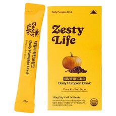 Zesty Life 南瓜飲品 南瓜紅豆茶條, 1個, 14入, 20g
