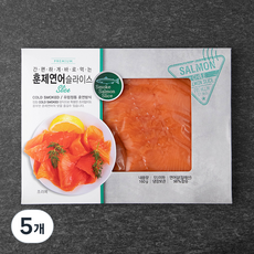 간편하게 바로먹는 훈제연어 슬라이스, 160g, 5개