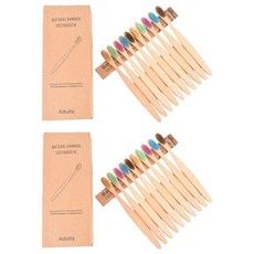 디에닐 제로웨이스트 온가족 나무 칫솔 패키지 10종, 2세트, 10개입