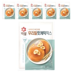 백설 우리밀 핫케익믹스, 500g, 6개