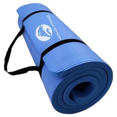 MICHAEL FITNESS 麥克健身 NBR AIR空氣瑜珈墊 減震隔音靜音無憂 防滑紋理, 185 x 80 x 1cm, 藍色, 1個