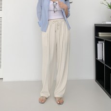 유세븐 여성용 와이드 밴딩 골덴 팬츠 DMWP4006