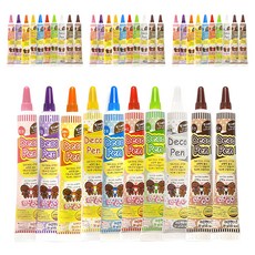 초코 데코펜 10종 세트, 4세트, 200g