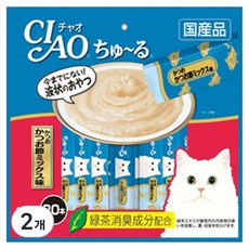 챠오츄르 고양이 짜먹는 간식, 혼합맛(가다랑어/가츠오부시), 14g, 40개