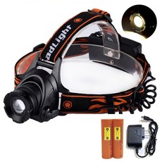 TX Tanox 特林 XML-L2 黃光伸縮變焦頭燈 36mm (不含電池), HD-YW-L2, 1組