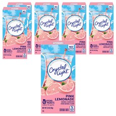 Crystal Light 粉紅檸檬飲沖泡包, 13.7g, 6條, 6盒