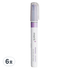 KOKUYO 國譽 mark plus 獨角仙同色系螢光筆, 紫色, 6支