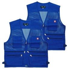 Workman 工地用S網眼安全背心, 2個, 鈷藍色