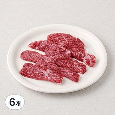 참연한우 어린암소 치마살 1등급 구이용 (냉장), 200g, 6개
