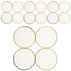 데일리굿 Deilligut 塑料皇家金盤22cm, 1組, 16入