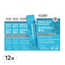 인테로 프리바이오틱스 FOS 프락토올리고당, 165g, 12개