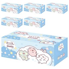 宜客 胖才可愛 超柔盒裝⾯紙 藍色, 100張, 6盒