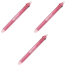 프릭션 슬림 3색 볼펜 0.5mm, 소프트핑크, 3개