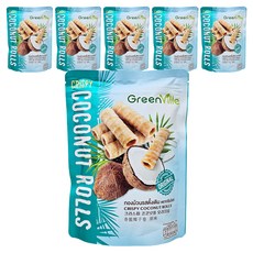 香脆椰子捲 原味, 70g, 6個