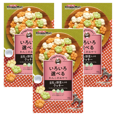 DoggyMan 多格漫 犬用餅乾, 豆乳野菜, 60g, 3包