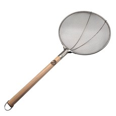 聖光廚房木柄粗網撈網, 01. 聖光不鏽鋼撈網300cm(木柄粗網) 2號, 1個