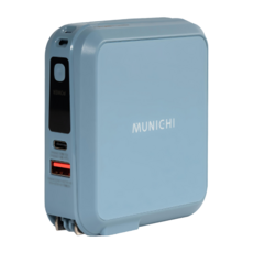 MUNICHI 沐尼黑 能量Q寶行動電源 MR.100 10000mAh 22.5W快充, 星野藍