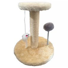 高精寵物 貓抓柱, 1個, 米色
