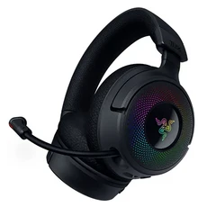Razer 雷蛇 北海巨妖耳機麥 KRAKEN V4X，可伸縮式心形指向麥克風，TYPE C和TYPE A接口，Razer Chroma™炫彩燈效, 黑色