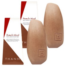 THANN 아로마틱 우드 라이스 그레인 솝 바 시트러스향, 100g, 2개