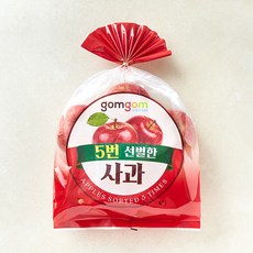 곰곰 5번 선별한 맛있는 사과, 1개, 1.5kg(중과, 5~7입)