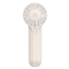 USAMS 優勝仕 高速手持迷你電風扇 1200mAh電池 三檔風力, ZB288, 米色