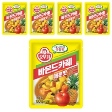 OTTOGI 不倒翁 蘋果鳳梨口味佛蒙特咖哩調理包, 100g, 5包