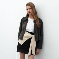 AtelierNain 女款 Nova 半短版麂皮襯衫 BL-4351