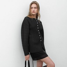 AtelierNain 女款手風琴褶兩穿長版開襟衫 CD-2231