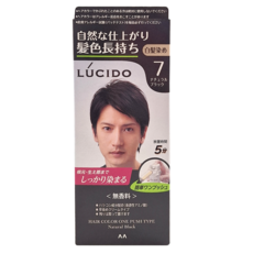LUCIDO 倫士度 按壓式染髮霜, 自然黑, 快速上色, 1組