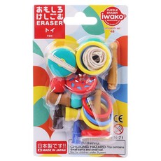 Iwako 造型橡皮擦玩具Set, 傳統玩具 多色, 1組