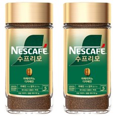 NESCAFE 雀巢咖啡 罐裝Supremo特選低咖啡因即溶美式咖啡, 100g, 1罐, 2罐