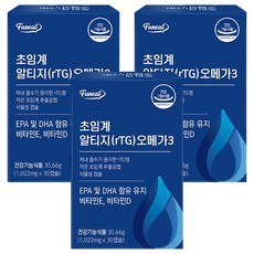 Funeat 超臨界rTG Omega-3魚油膠囊, 30.66g, 3盒