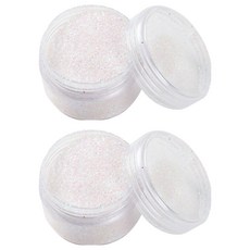 閃亮珠光亮片自助凝膠美甲, 白色, 2個