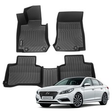 더존 입체포집 TPE 카매트 풀세트, 현대 LF소나타 가솔린 하브(2015~2019), 올블랙