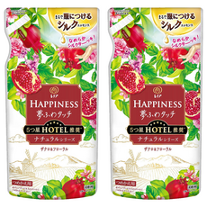 Lenor 蘭諾 日本原裝進口 HAPPINESS 衣物柔軟精 石榴香補充包, 370ml, 2包