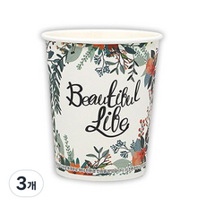 Modam Pack Flower 環保紙杯 330ml, 3組