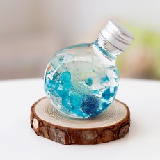 Gagujio乾燥花邊緣水滴瓶, 藍色