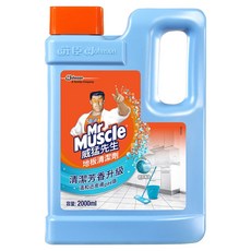Mr Muscle 威猛先生 地板清潔劑，去污, 快乾不黏腳, 弱酸性配方, 2L, 1罐