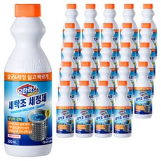 유한락스 멀티액션 세탁조 세정제, 500ml, 25개