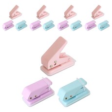 Elotems 馬卡龍單孔打洞機 3件組, 紫色 + 粉紅色 + 藍色, 5套