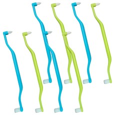 High One Pick 2合1 智齒臼齒牙刷 螢光黃 2入 + 薄荷藍 2入 組, 2套, 20mm