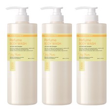 하라즈 퍼퓸 바디워시 베이비파우더향, 1L, 3개