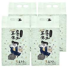 豆腐先生 破碎型豆腐貓砂, 活性碳, 7L, 4包