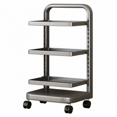 小麥購物 多功能移動置物架 3板 L1247, 3層, 槍灰色