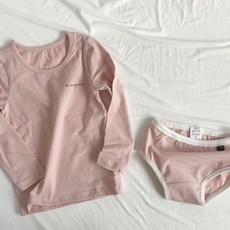 YEROOYENA 女孩單色內上裝和下裝套裝