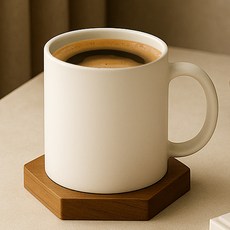 라이프란스 베이직 투톤 무광 도자기 머그컵 360ml, 화이트(유광), 1개