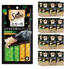 Sheba 希寶 誘惑泥 貓肉泥 4條, 雞肉 + 雞肉&白身魚, 48g, 24袋